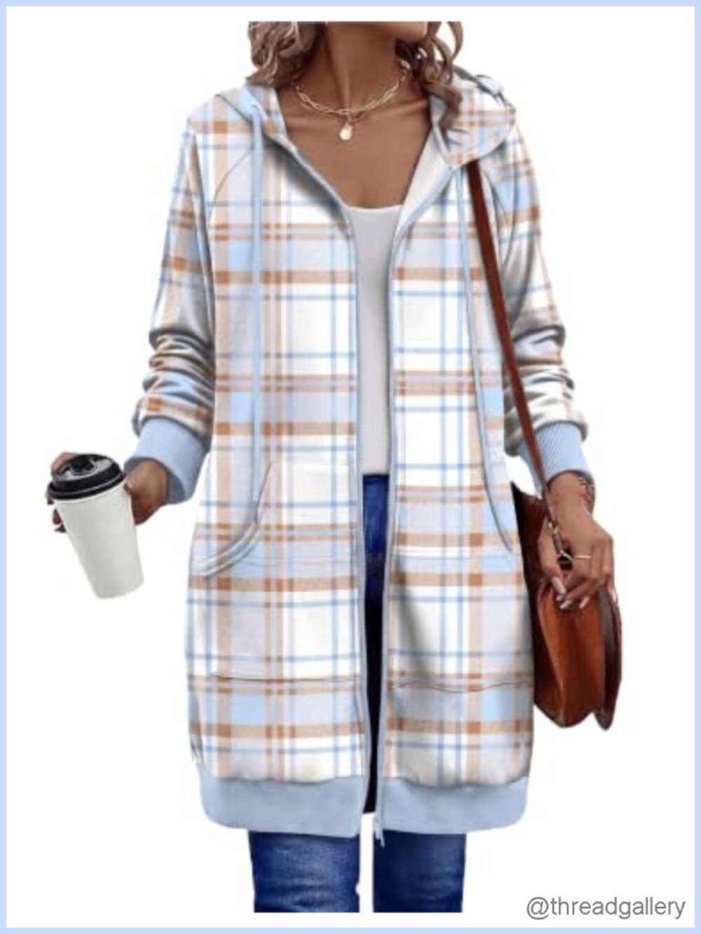 Zeagoo Women's Zip Up Hoodie Long Sleeve Tunic Oversized Sweatshirt